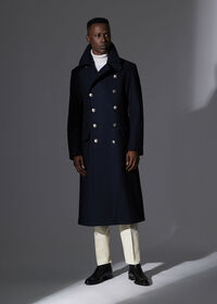 Paul Stuart Double Breasted Military Long Coat, thumbnail 2
