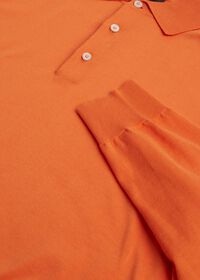 Paul Stuart Long Sleeve Cotton Polo Shirt, thumbnail 16