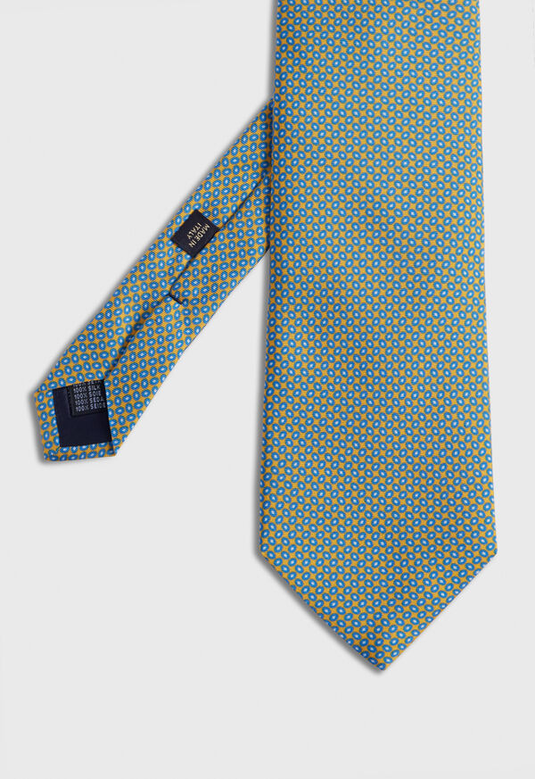 Paul Stuart Silk Twill Micro Medallion Tie, image 1