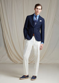 Paul Stuart White Linen Blend Trouser, thumbnail 5