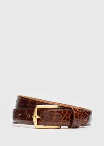 Paul Stuart Glazed Alligator Belt