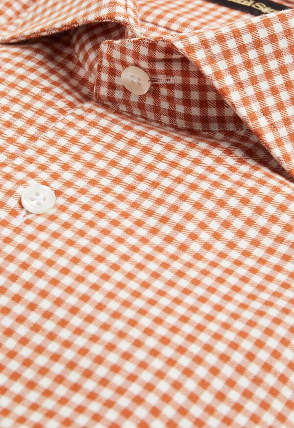 Paul Stuart Mini Gingham Flannel Sport Shirt, image 2