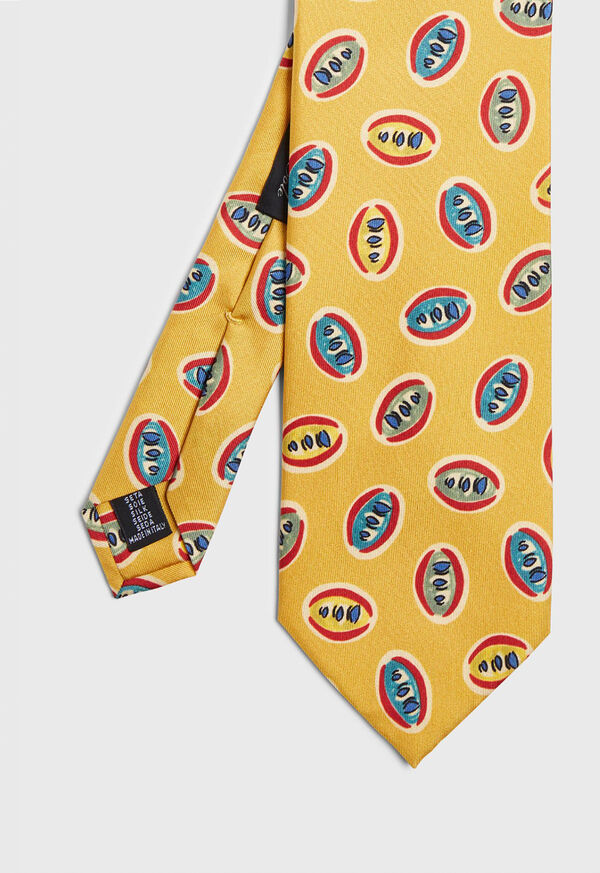 Paul Stuart Deco Print Ovals Tie