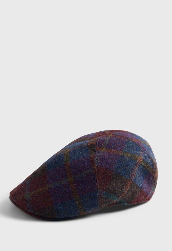 Paul Stuart Wool Plaid Pub Cap, image 1