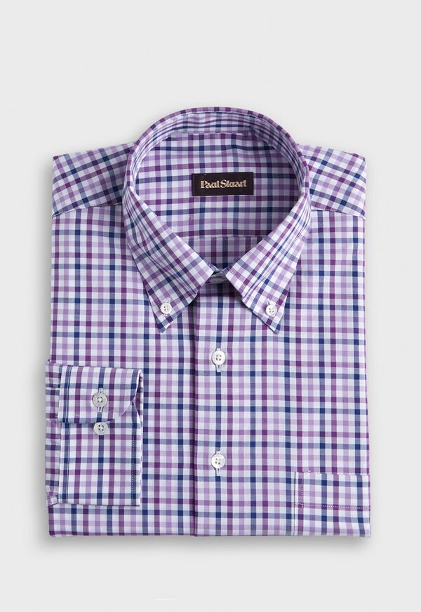 Paul Stuart Two Color Check Cotton Sport Shirt, image 1