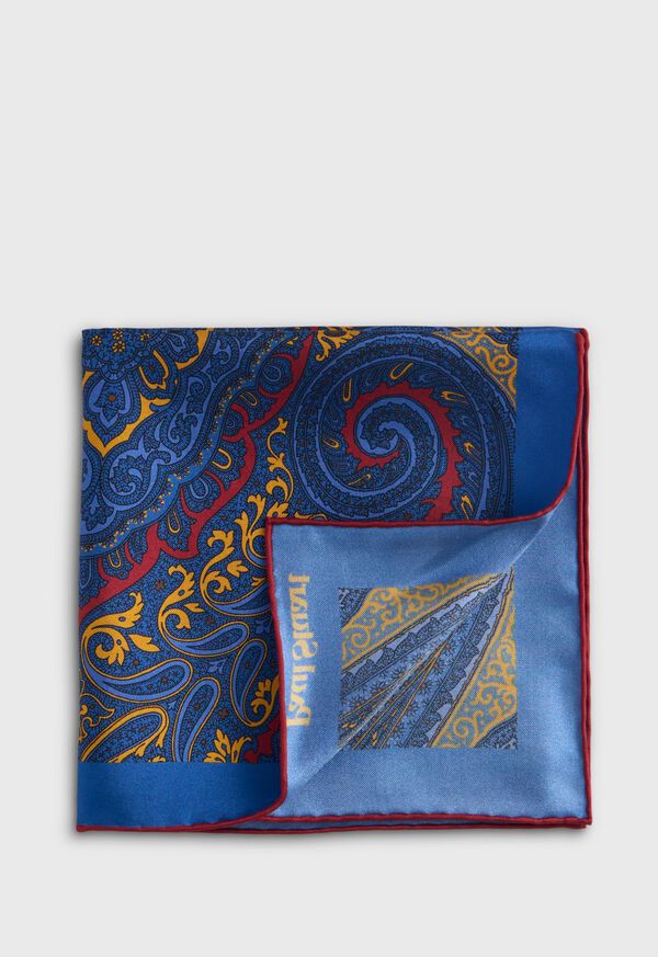 Paul Stuart Geometric Print Pocket Square, image 1