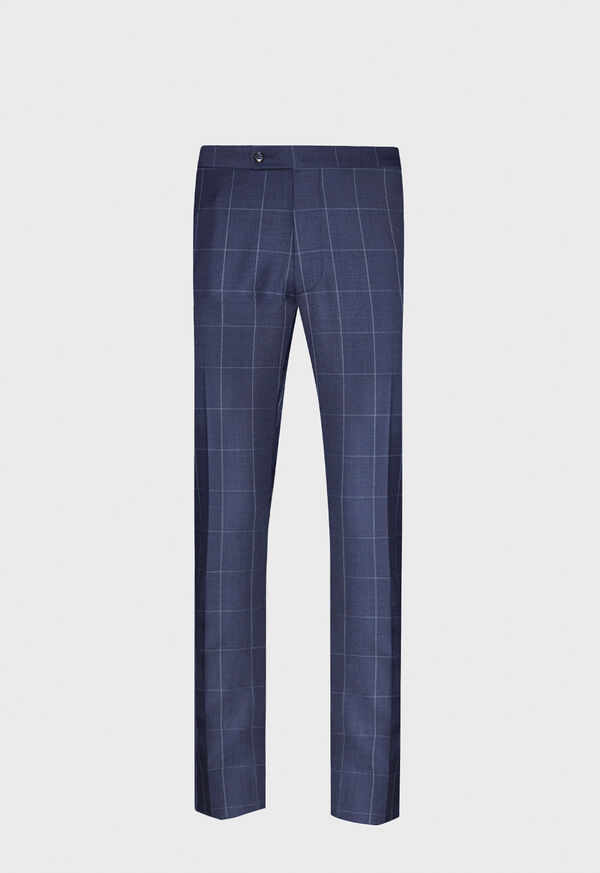 Paul Stuart Mid Blue Pane Wool Suit, image 5