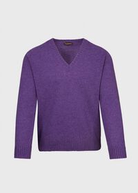 Paul Stuart Shetland Wool V-Neck Sweater, thumbnail 4