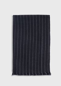 Paul Stuart Cashmere Chalk Stripe Scarf, thumbnail 2