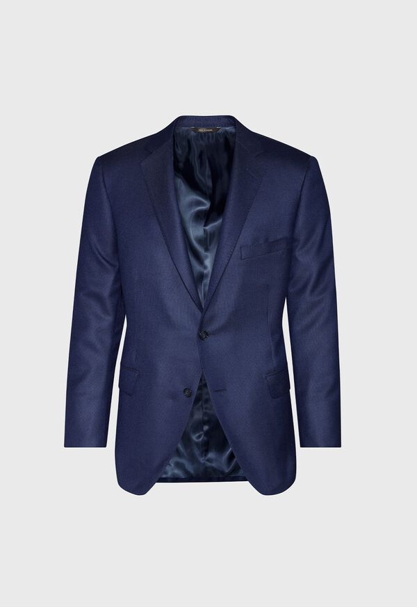 Paul Stuart Navy Hopsack Cashmere Silk Blazer, image 1