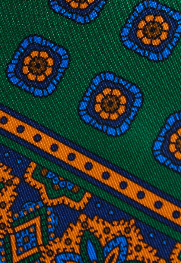 Paul Stuart Medallion Print Pocket Square, image 3