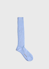 Paul Stuart Ribbed Cotton Dot Dress Sock, thumbnail 1