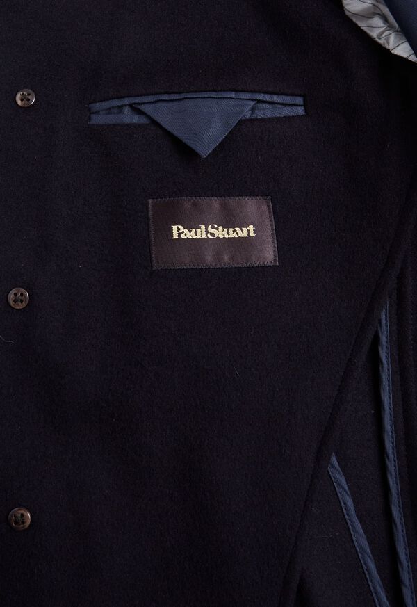 Paul Stuart Wool Balmacaan Collar Coat, image 4