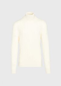 Paul Stuart Scottish Cashmere Cable Knit Turtleneck, thumbnail 1
