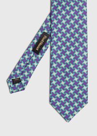 Paul Stuart Three Color Houndstooth Tie, thumbnail 1