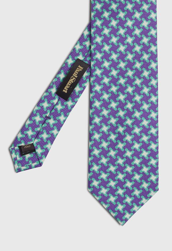 Paul Stuart Three Color Houndstooth Tie, image 1