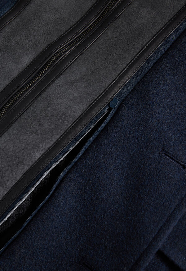 Paul Stuart Wool Coat with Shearling Gilet, image 5