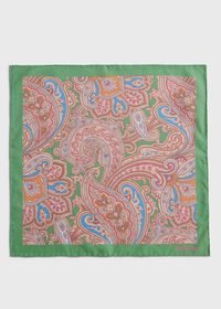 Paul Stuart Habotai Silk Summer Paisley Pocket Square, thumbnail 3