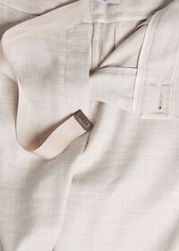 Paul Stuart Linen Pant with Grossgrain Belt, thumbnail 4