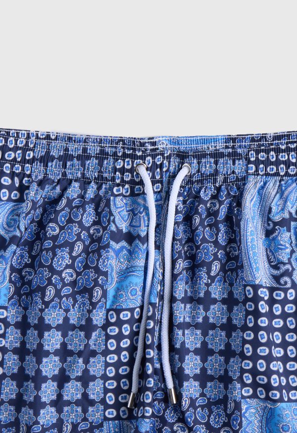 Paul Stuart Patchwork Print Swim Trunk, image 2