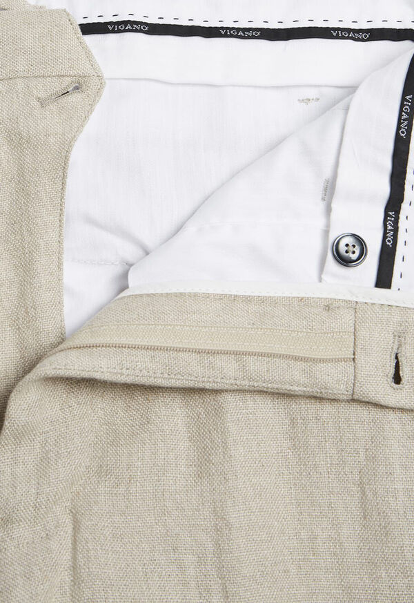 Paul Stuart Tan Linen Pant, image 2