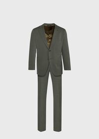 Paul Stuart Green Twill Suit, thumbnail 1