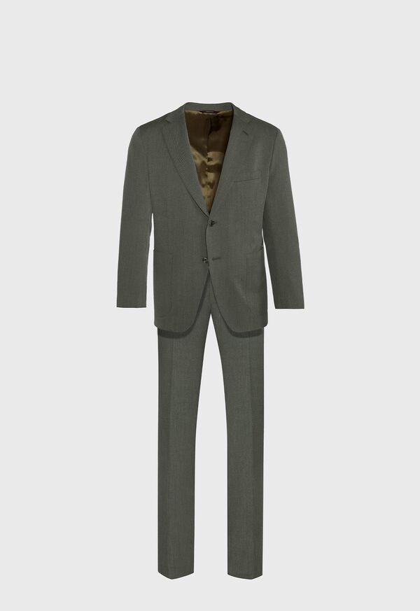 Paul Stuart Green Twill Suit, image 1