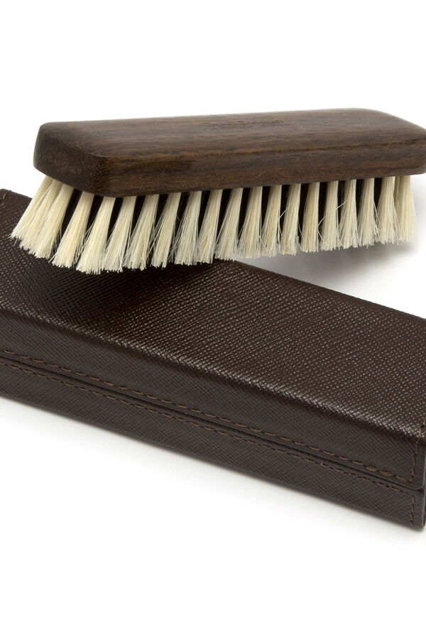 Paul Stuart Traveling Cashmere Brush In Leather Case , image 1