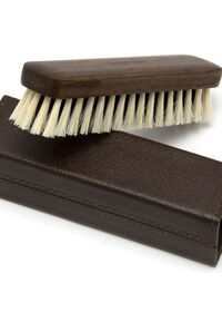 Paul Stuart Traveling Cashmere Brush In Leather Case , thumbnail 1
