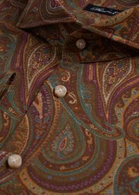 Paul Stuart Printed Paisley Brushed Cotton Sport shirt, thumbnail 2