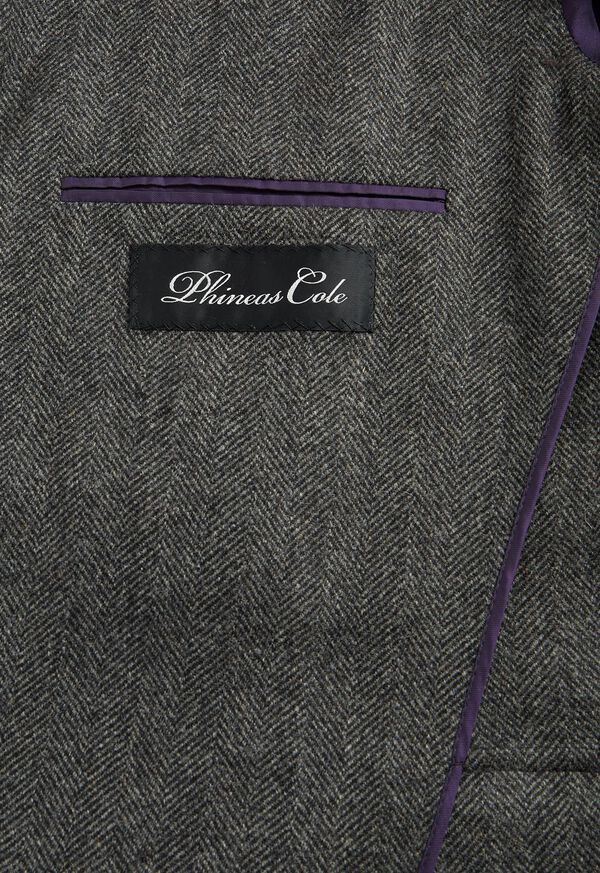 Paul Stuart Herringbone Double Breasted Jacket, image 3