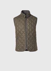 Paul Stuart Wool Flannel Quilted Vest, thumbnail 1