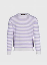 Paul Stuart Cashmere & Linen Striped Crewneck Sweater, thumbnail 1