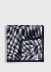Paul Stuart Printed Silk Houndstooth Pocket Square, thumbnail 1
