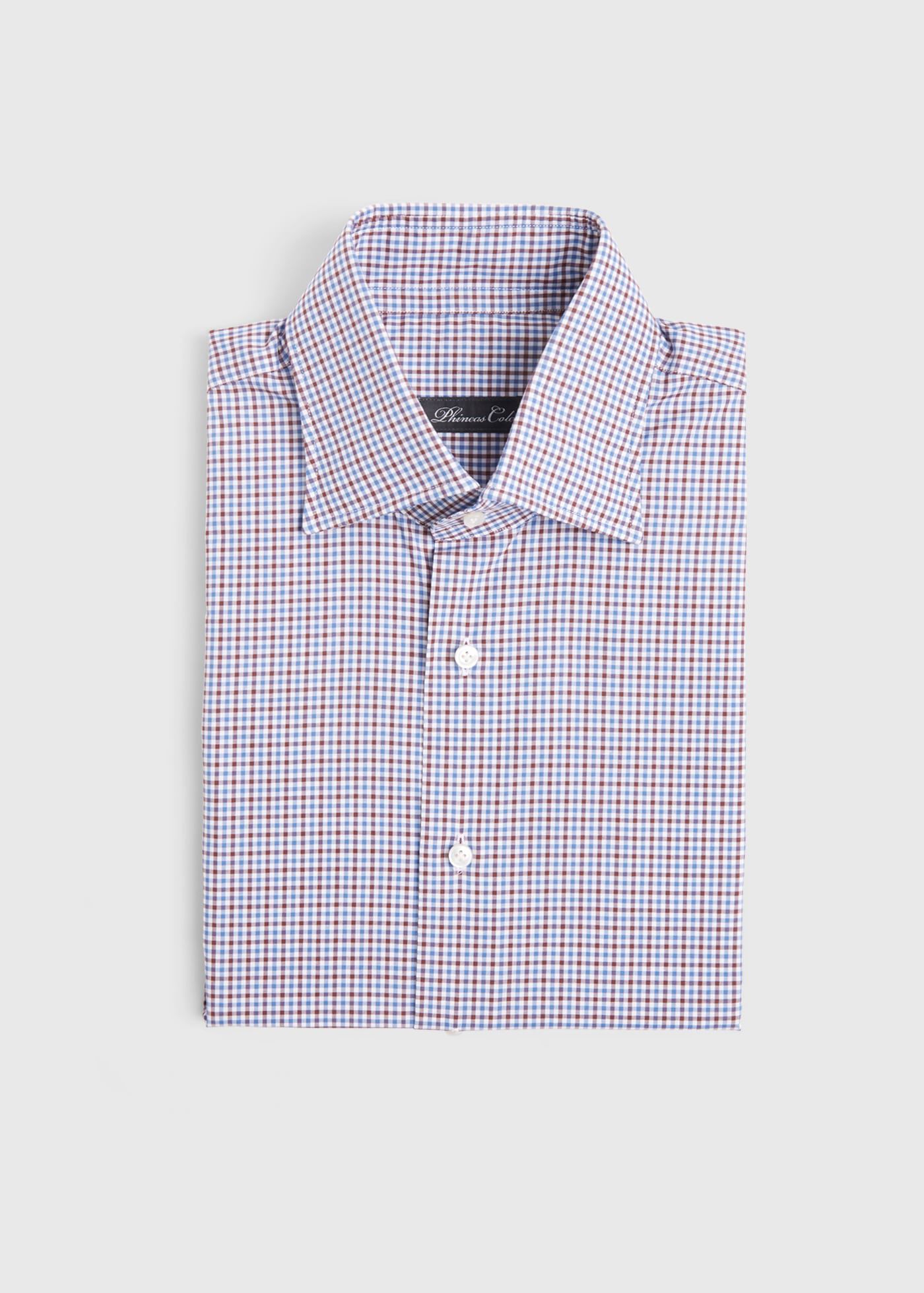 Small checks formal shirts clearance