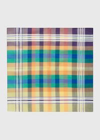 Paul Stuart Cotton Madras Pocket Square, thumbnail 1