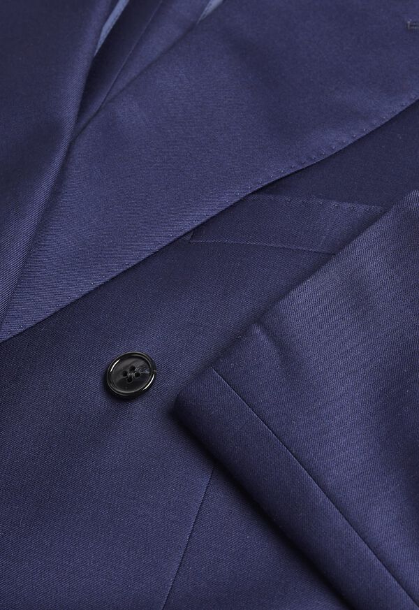Paul Stuart Solid Navy Double Breasted Suit, image 3
