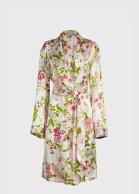 Paul Stuart Geranium Silk Robe, thumbnail 1