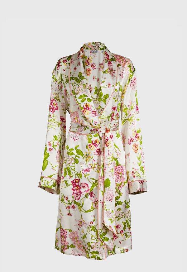 Paul Stuart Geranium Silk Robe, image 1