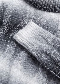 Paul Stuart Ombre Cable Knit Turtleneck, thumbnail 2