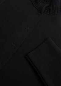 Paul Stuart Black Wool Double Knit Coat, thumbnail 2
