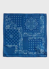 Paul Stuart Bandana Print Pocket Square, thumbnail 2