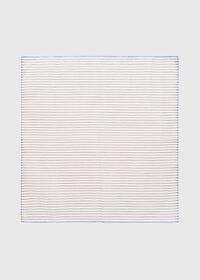 Paul Stuart Striped Cotton and Linen Pocket Square, thumbnail 2