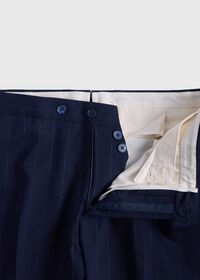 Paul Stuart All Year Wool Double Breasted Stripe Suit, thumbnail 8