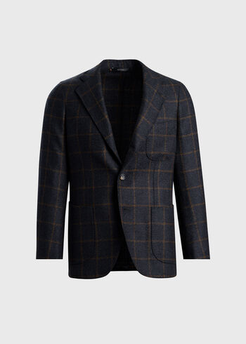 Paul Stuart Tweed Windowpane Jacket