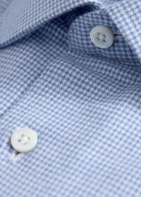 Paul Stuart Brushed Cotton Houndstooth Sport Shirt, thumbnail 2