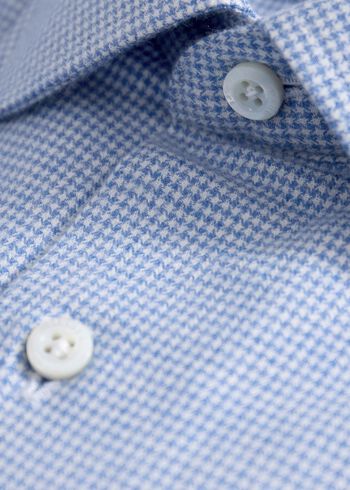 Paul Stuart Brushed Cotton Houndstooth Sport Shirt