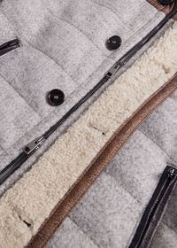 Paul Stuart Quilted Jacket with Suede & Shearling, thumbnail 4