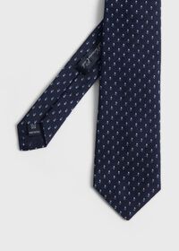 Paul Stuart Deco Mini Triangle Woven Silk Tie, thumbnail 1