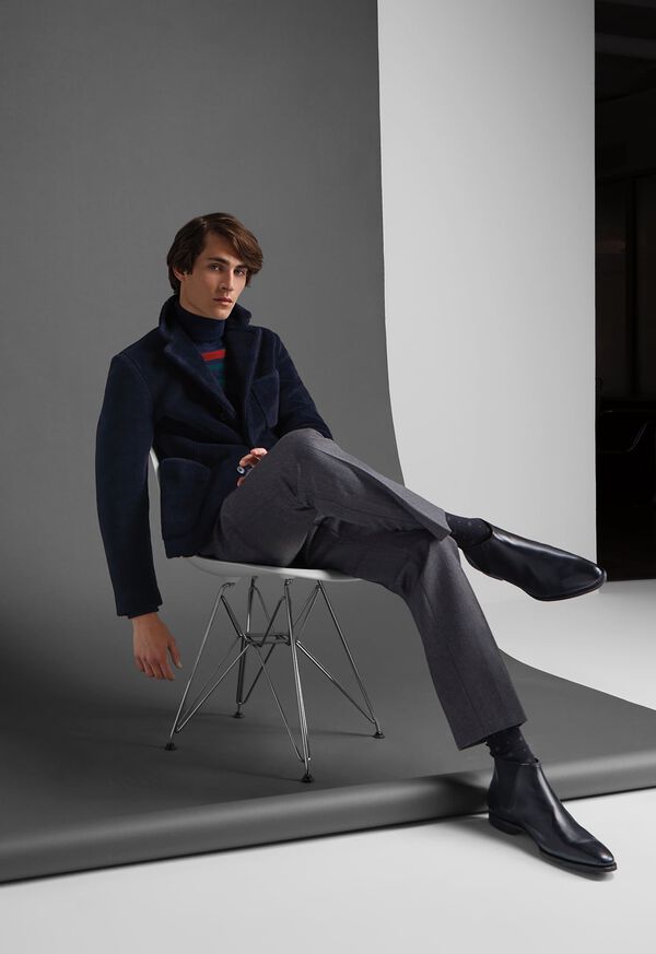 FW21 Paul Stuart Catalog Plush Jacket Look, image 1